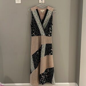 Patterned Mid Length Dress